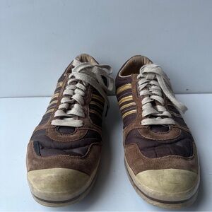 DIESEL  1978 Zeus Mens leather sneakers brown size  US 10 .5